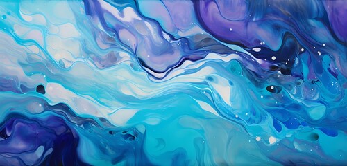 An abstract tapestry of liquid waves, each carrying a unique color, creating a visually stunning and dynamic composition of fluid beauty