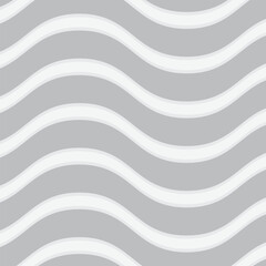 abstract modern grey smooth wave line pattern on white.