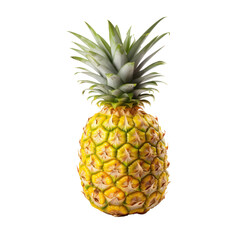 Pineapple on transparent background. 