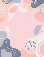 Design banner frame background .Colorful poster background vector illustration.Exotic plants, branches,art print for beauty, fashion and natural products,wellness, wedding and event.