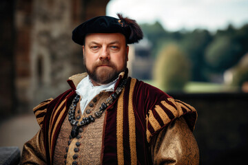 Portrait of Henry VIII King of England (generative AI)