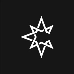 Obraz premium Minimalistic Star Icon Logo