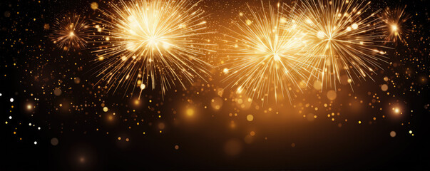 Fototapeta premium beautiful fireworks background