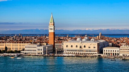 Panorama sur Venise pris du campanile  - obrazy, fototapety, plakaty