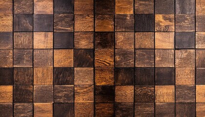 dark wooden board divided into squares in the panorama