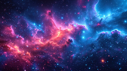 Fototapeta premium The background of Cosmos, where star sparkling points create the impression of an endless space oc