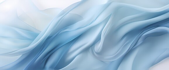 Azure mist silk with soft gradients, creating a dreamy and ethereal abstract composition