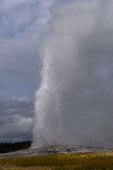 Powerful geyser, seen in Wyoming
