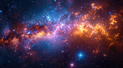 The von Cosmos, where endless stars create the impression of the infinity and mystery of the unive