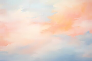 Soft gradients of peach and periwinkle gently blending, giving rise to a serene and dreamlike abstract canvas.