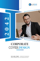 Corporate Business Book Cover Design Template  Annual Report|modern layout with color variations Brochure cover