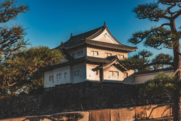 Osaka castle building