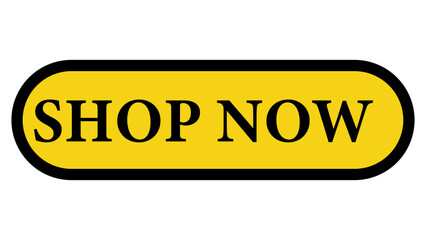 Shop Now Buy Now Yellow Button Vector Illustration