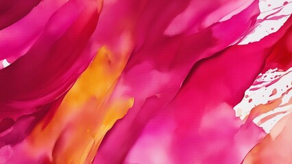 abstract background with colors abstract a painting with pink and yellow paint 