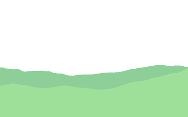 Nature green field. spring lawn hill, green grass fields landscape illustration. Field grass