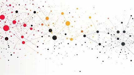 Black musical notes elegantly connected by five curved lines on a white background. Create simple, minimalist designs with plenty of space for inserting text.