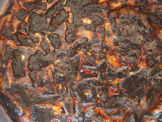 volcano lava texture background - 715011194