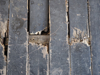 old ship deck wood planks background - 715011389