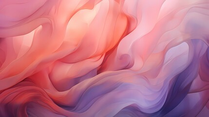 Sunset hues of coral and lavender collide, forming a breathtaking abstract background that radiates...