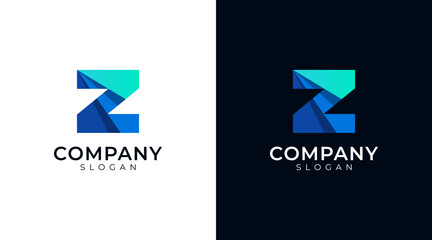 Naklejka premium Letter Z logo alphabet vector symbol. Abstract initial letters Z monogram logo template, icon for business