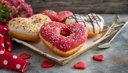 Sweet Embrace: Heartful and Flavorful Donut Extravaganza"