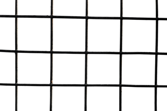 The texture of the metal mesh on a white background. Torn steel, metal mesh with holes