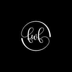 Feminine letter FWF logo