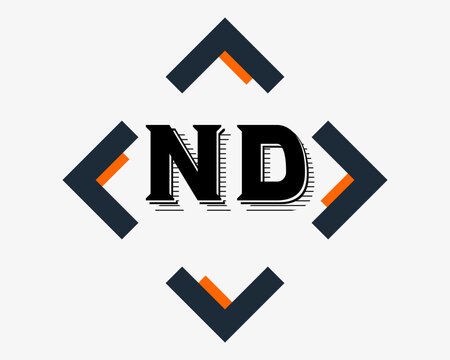 NEW BEST ND creative initial latter logo.ND abstract.ND latter vector Design.ND Monogram logo design .company logo