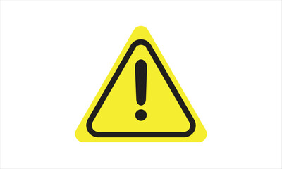 yellow 1 warning triangle sign 