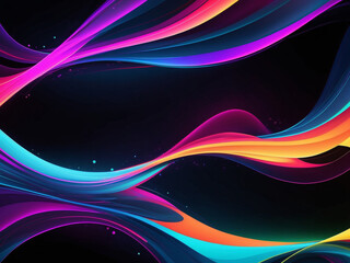 Soothing Symphony of Vibrant Hues: A Mesmerizing Abstract Color Wave Unleashing Ephemeral Beauty, Generative AI.