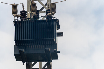 High voltage electrical transformer. 