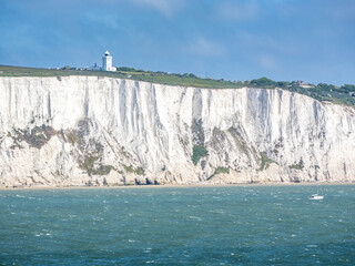 White cliffs of Dover from the ferry, England