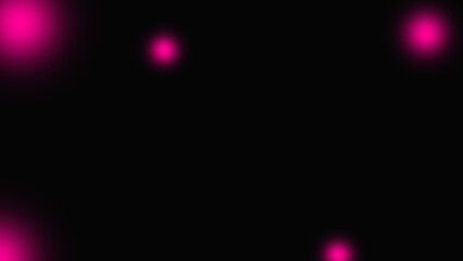 Neon pink dots Spray on black background.
