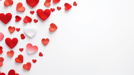 red hearts background
