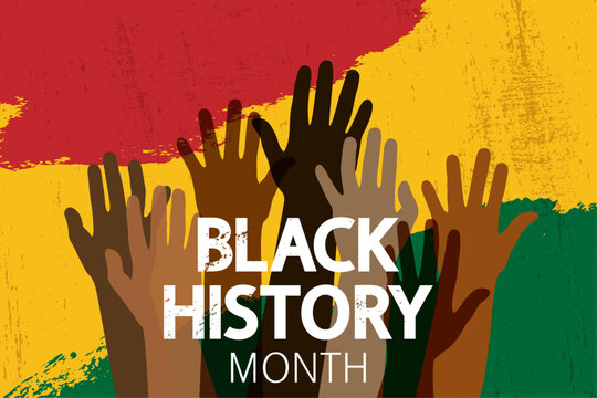 Black History Month greeting concept. African-American History Month.	