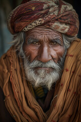 Portrait of old person