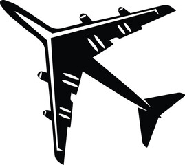 Airplane Silhouette -  Aircraft, airbus artwork