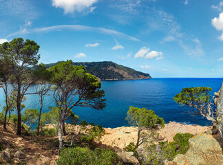 Mediterranean Sea summer coastline (Spain).