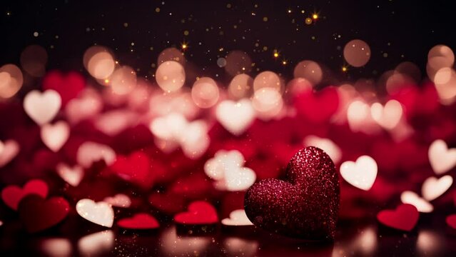 hearts wallpaper background, romantic abstract wallpaper , beautiful love wallpaper background animation , motion graphic