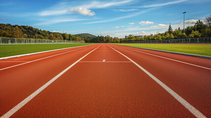 Running track in the field