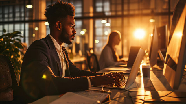 Man working in his office