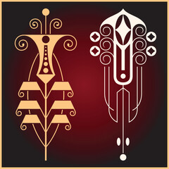 Vector template flyer, invitations or greeting card.