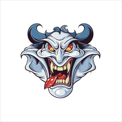 DRACULA demon cartoon element vector