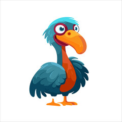 cartoon The Dodo Raphus cucullatus is an extinct flightless bird that was endemic to the island of Mauritius © Puji