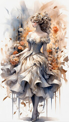 Fototapeta premium Classic style woman