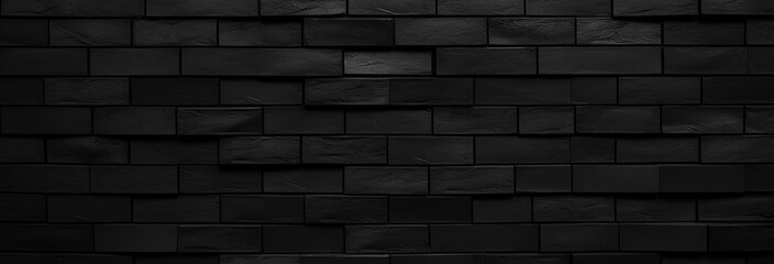 black brick wall texture