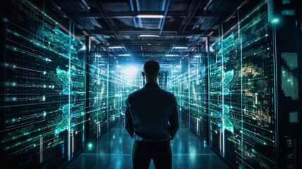 Network Vigilance: Cybersecurity and Data Analytics in Action with Server Room Expertise