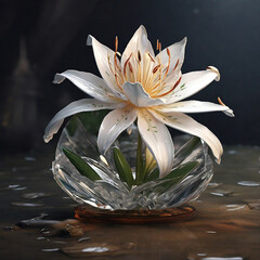 Crystal Lily in Water