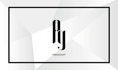 AG or GA Alphabet letters icon logo monogram