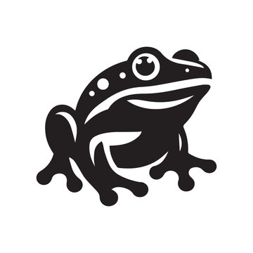 recommend clip art: Computer Icons Desktop, frog, logo, silhouette, black